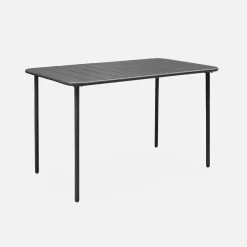 Tuintafel 4 plaatsen metaal