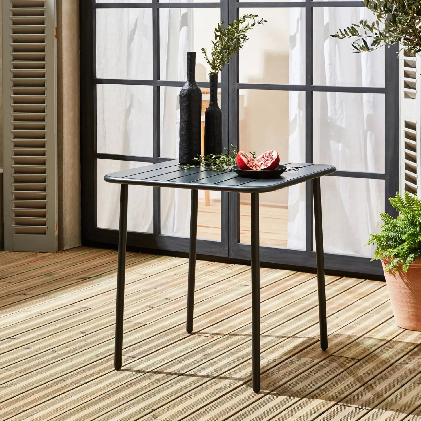 Tuintafel 2 plaatsen metaal
