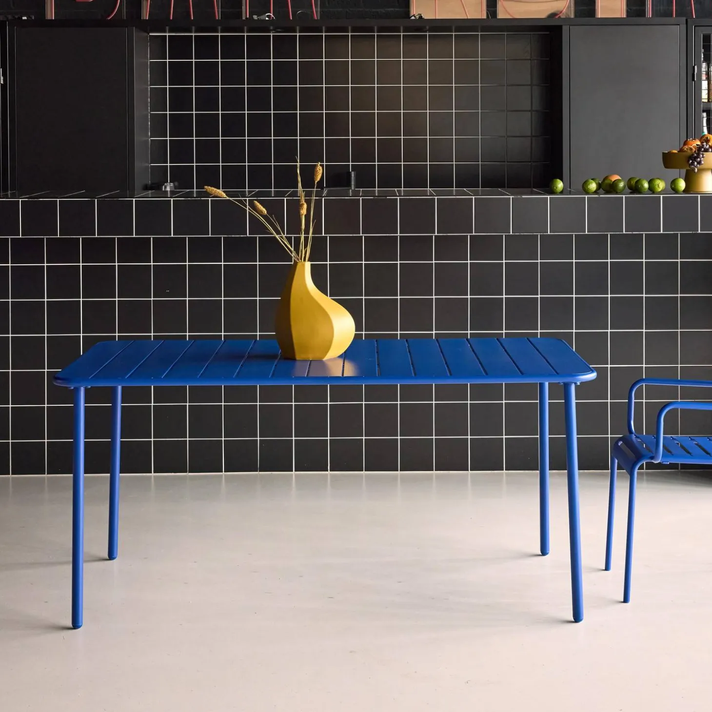 Tuintafel 6-8 plaatsen metaal