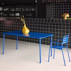 Tuintafel 6-8 plaatsen metaal