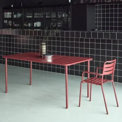 Tuintafel 6-8 plaatsen metaal
