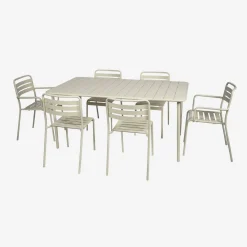 Tuintafel 6-8 plaatsen metaal