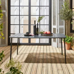 Tuintafel 6-8 plaatsen metaal