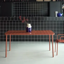 Tuintafel 6-8 plaatsen metaal