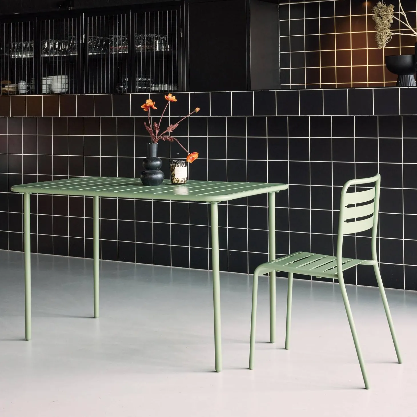 Tuintafel 4 plaatsen metaal