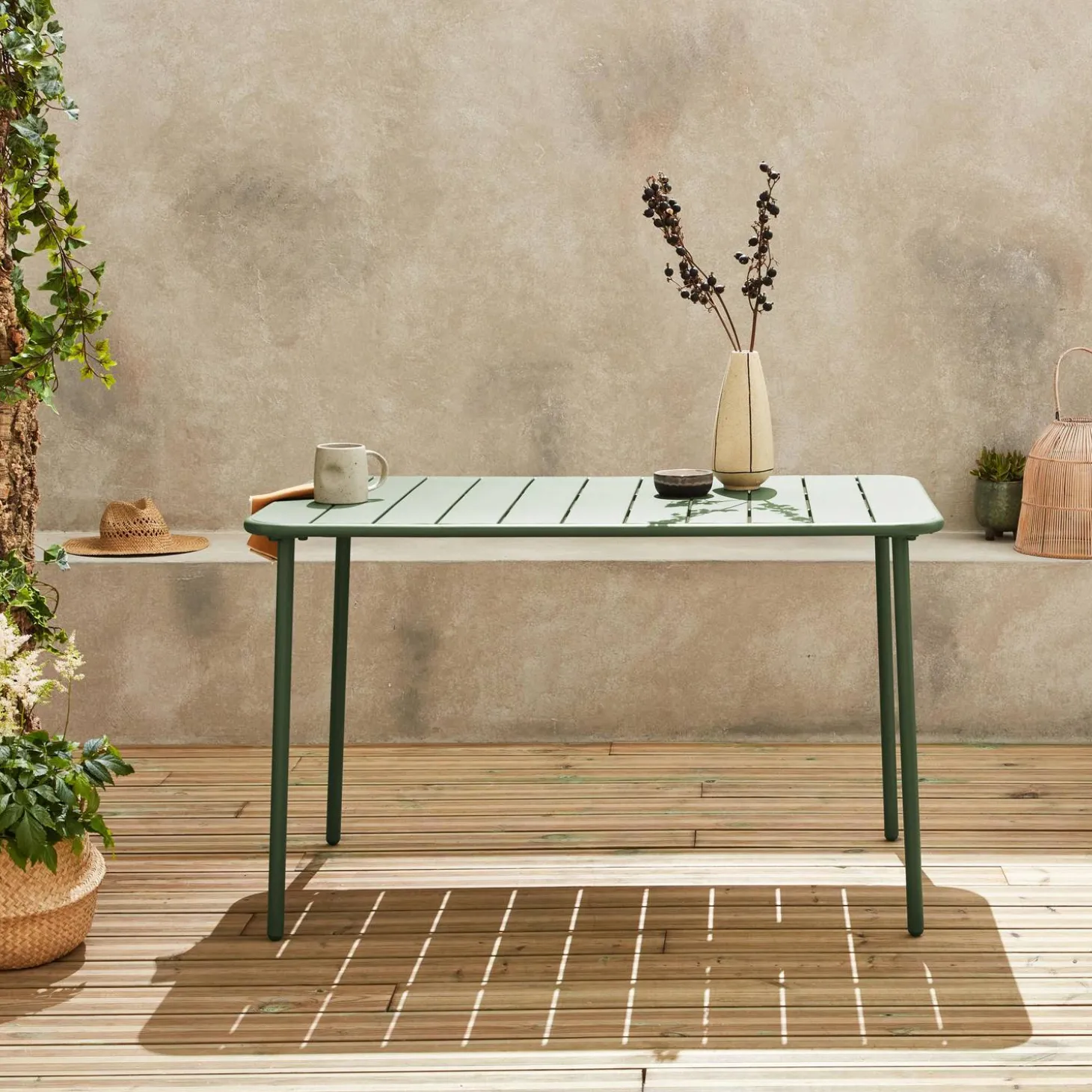 Tuintafel 4 plaatsen metaal