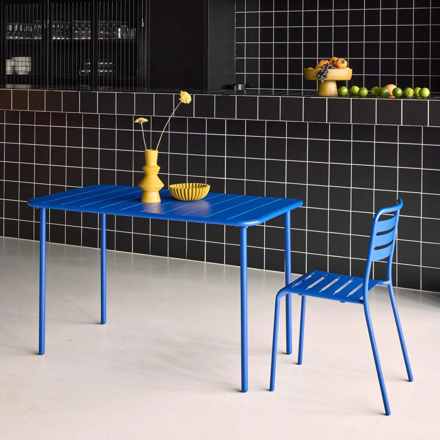 Tuintafel 4 plaatsen metaal