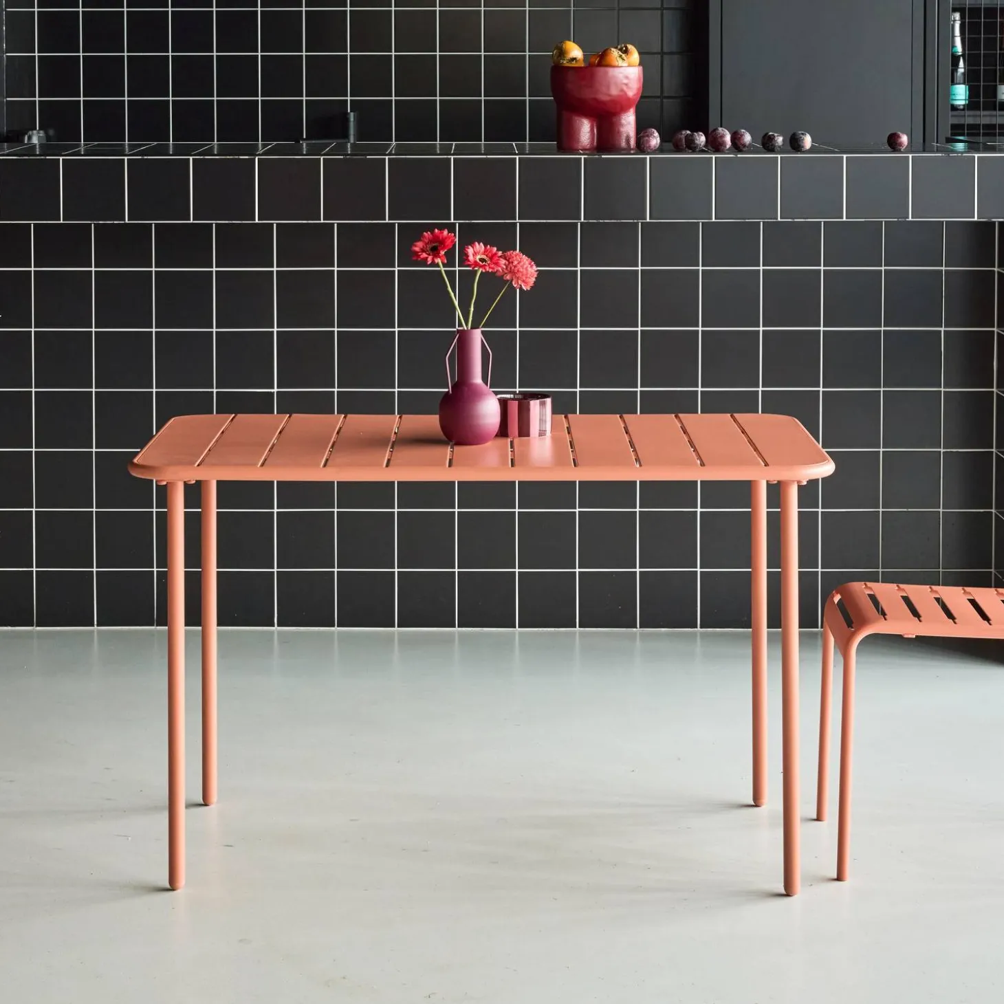Tuintafel 4 plaatsen metaal
