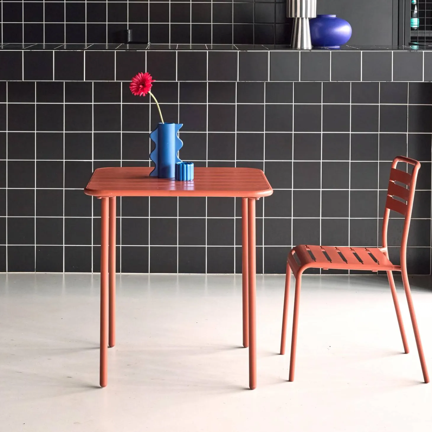 Tuintafel 2 plaatsen metaal
