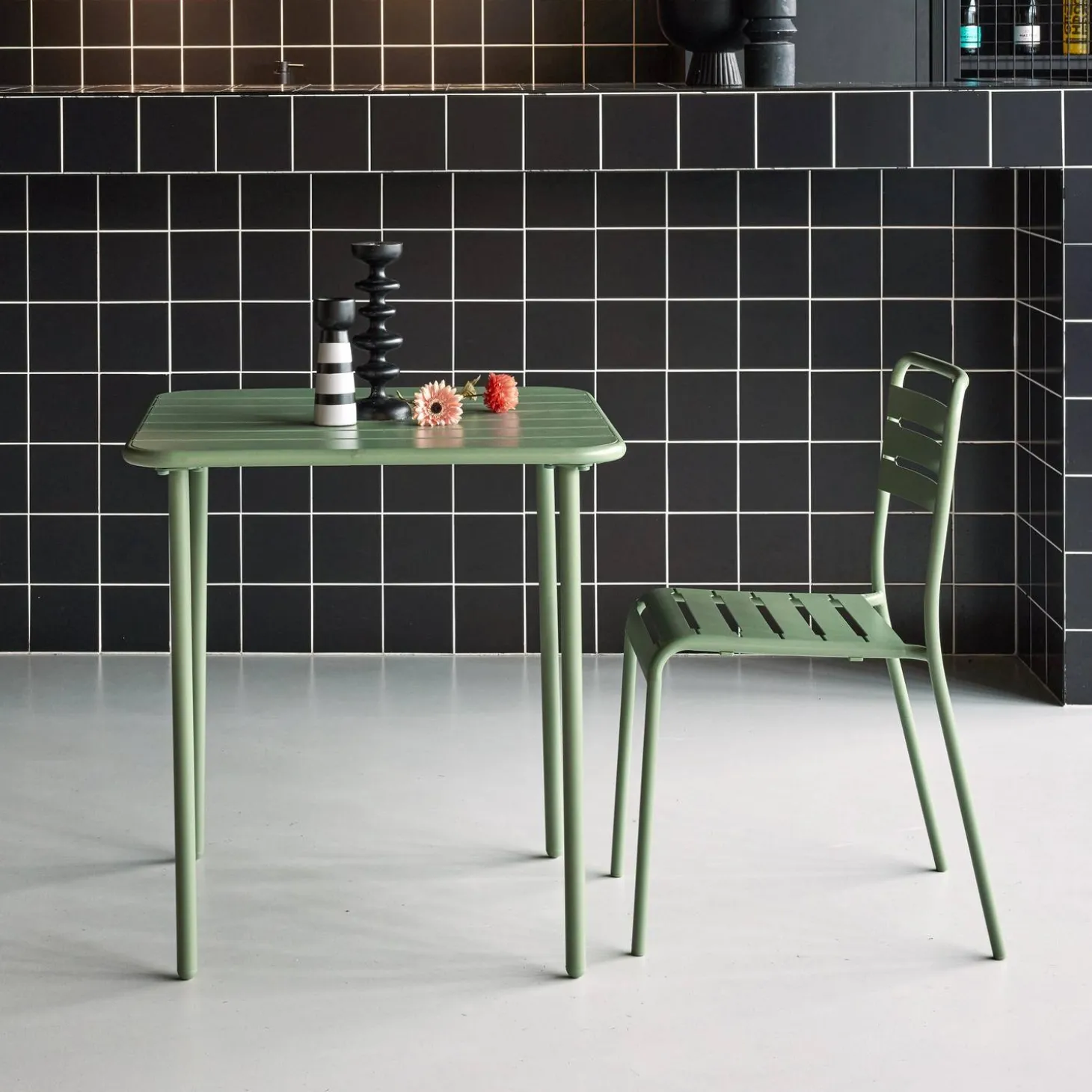 Tuintafel 2 plaatsen metaal