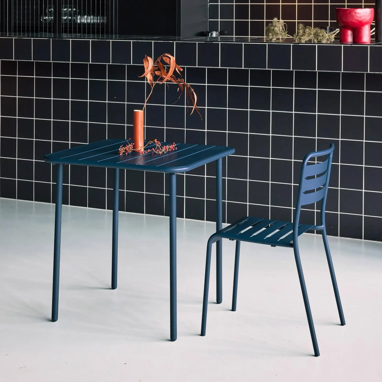 Tuintafel 2 plaatsen metaal