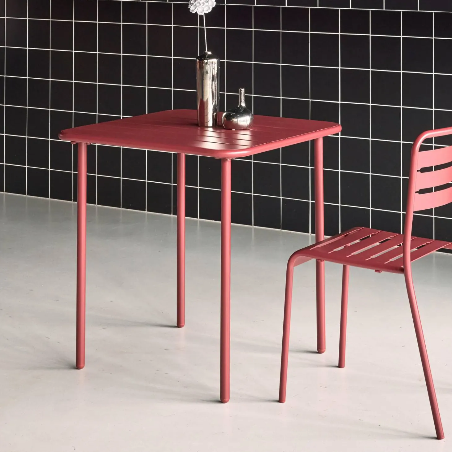 Tuintafel 2 plaatsen metaal