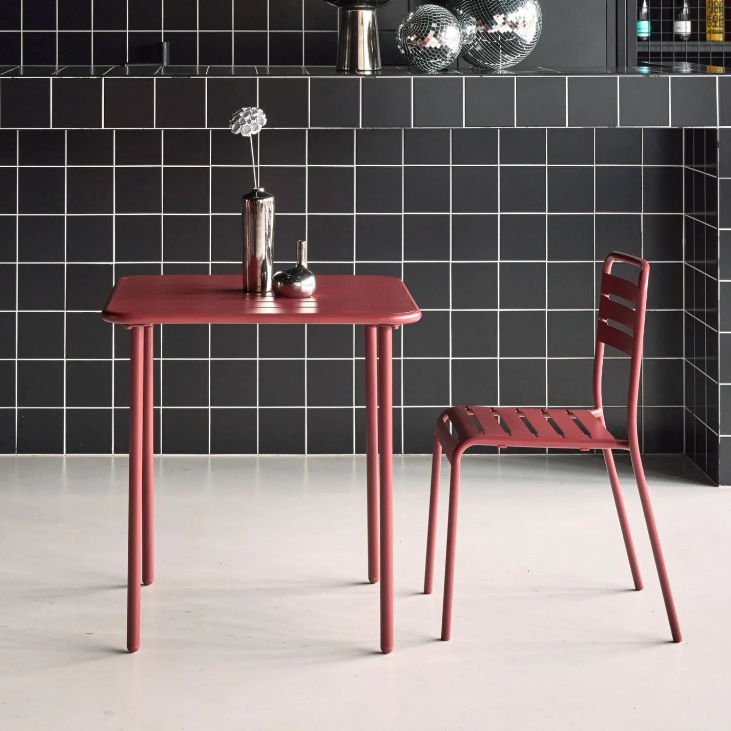 Tuintafel 2 plaatsen metaal
