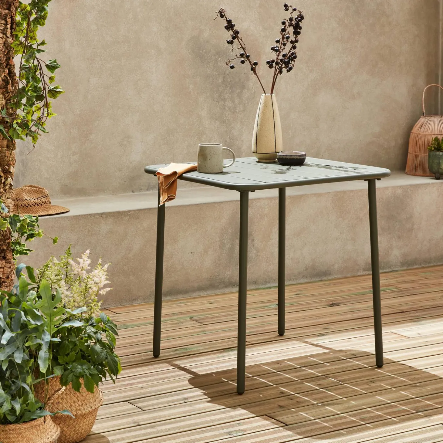 Tuintafel 2 plaatsen metaal