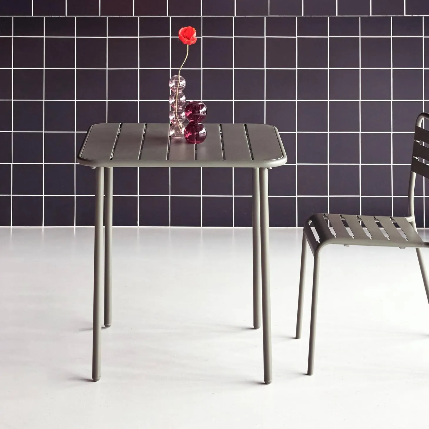 Tuintafel 2 plaatsen metaal