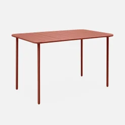 Tuintafel 4 plaatsen metaal