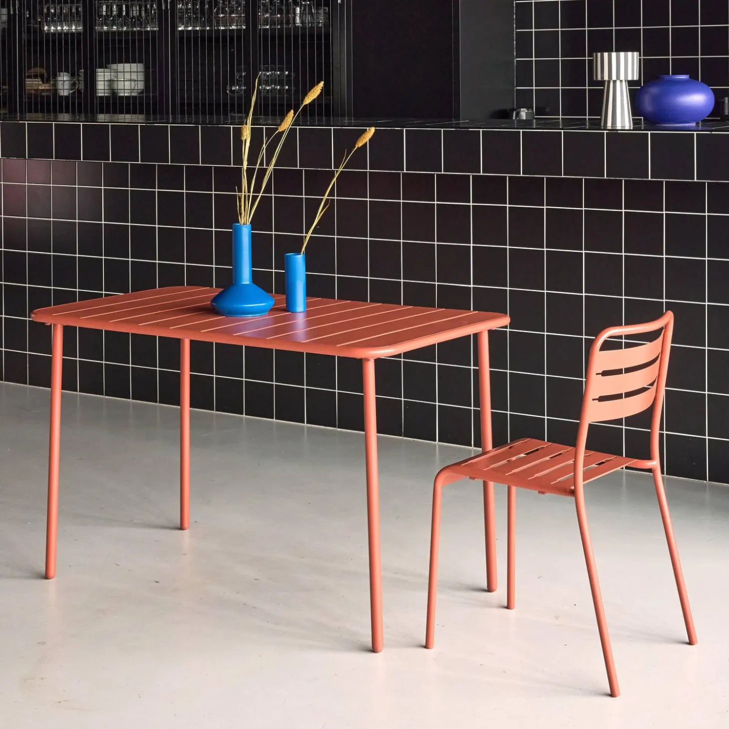 Tuintafel 4 plaatsen metaal