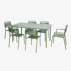 Tuintafel 6-8 plaatsen metaal