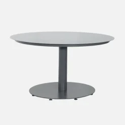 Tuintafel rond met 6 stoelen aluminium