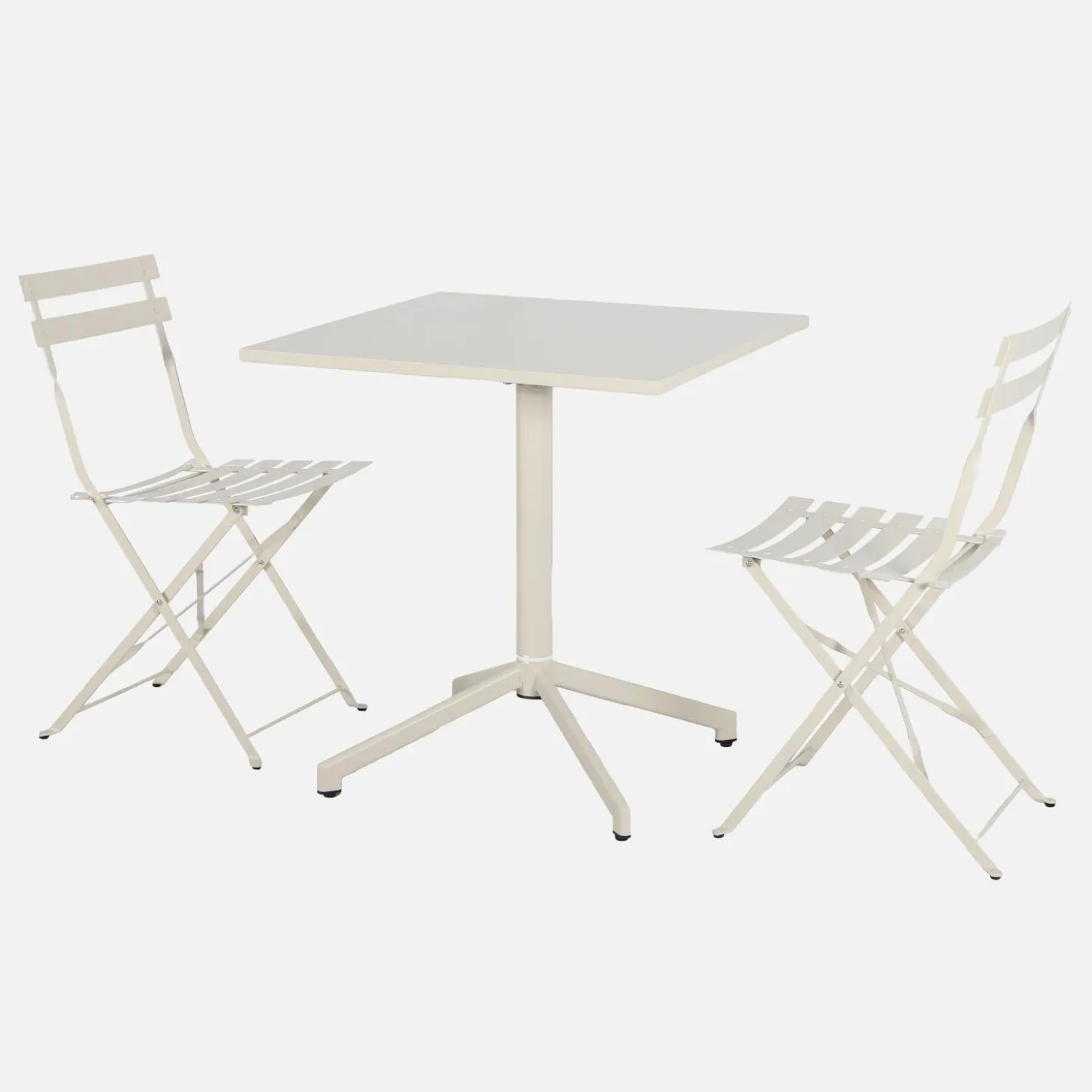 Tuintafel + 2 stoelen opklapbaar bistro metaal