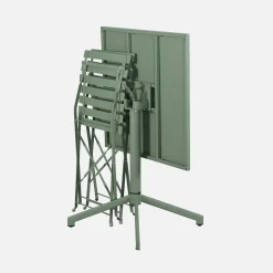Tuintafel + 2 stoelen opklapbaar bistro metaal