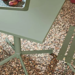 Tuintafel + 2 stoelen opklapbaar bistro metaal