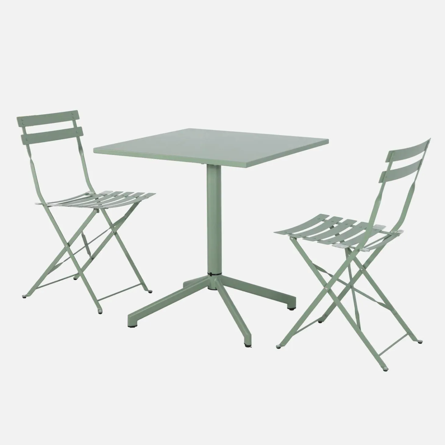 Tuintafel + 2 stoelen opklapbaar bistro metaal