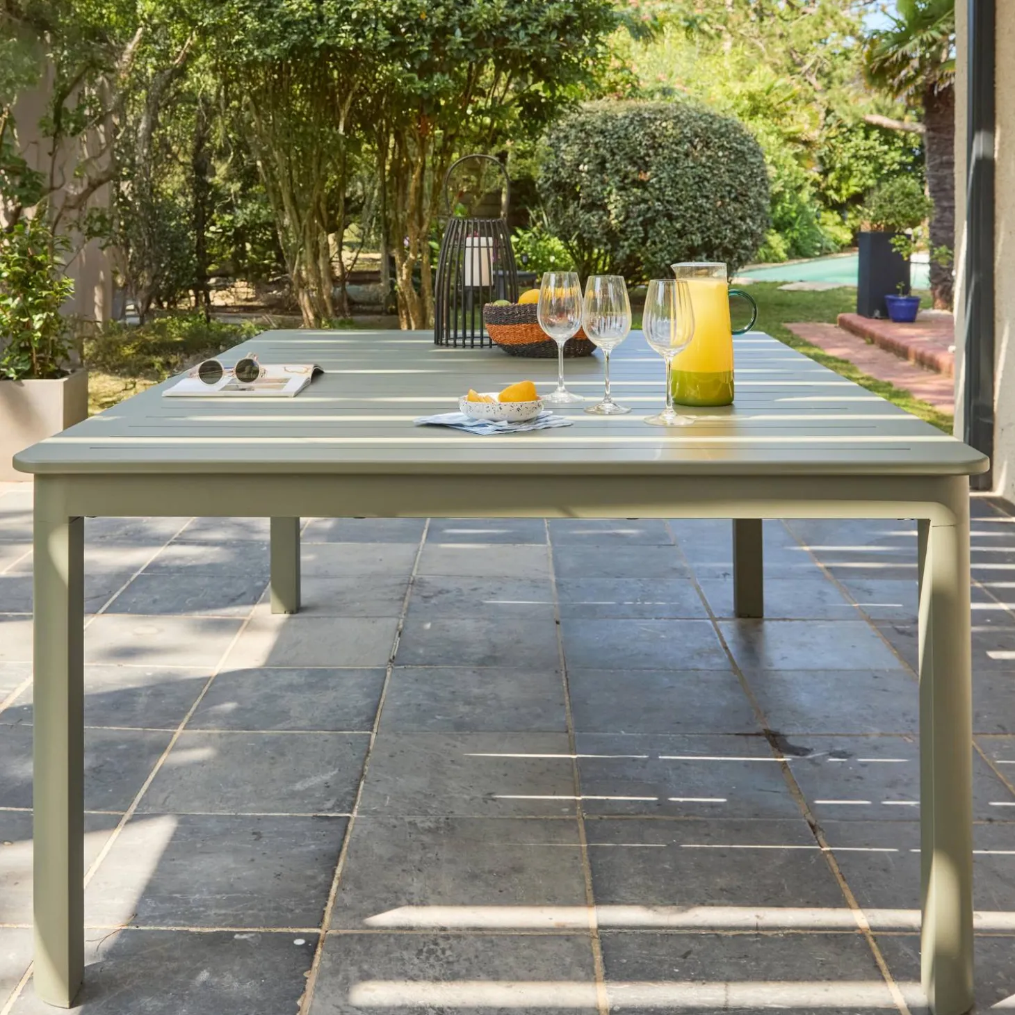 Tuintafel uitschuifbaar tot 12 personen aluminium