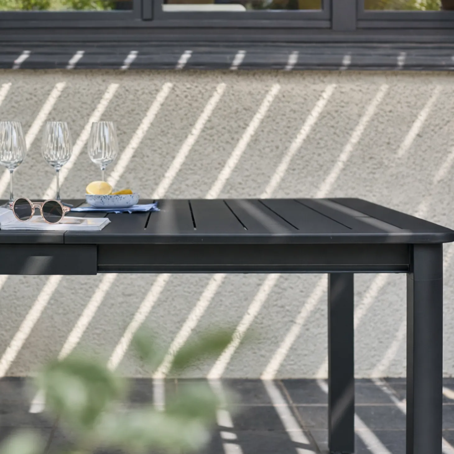 Tuintafel uitschuifbaar tot 12 personen aluminium