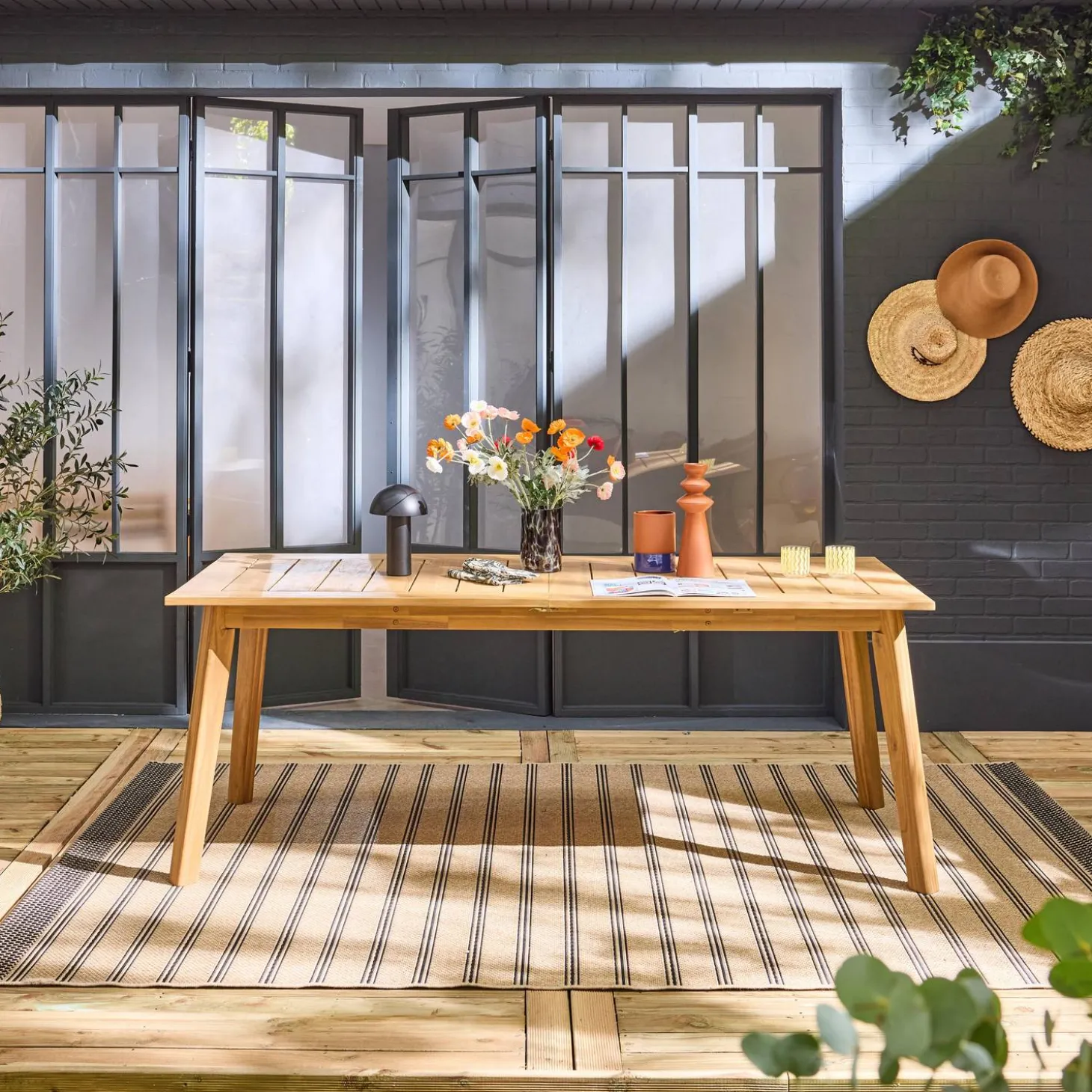Tuintafel van acaciahout, 10 plaatsen