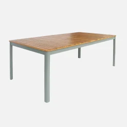Tuintafel van acacia met ronde hoeken, voor 8 personen