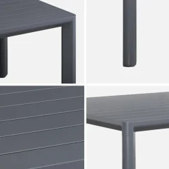 Tuintafel van aluminium, 8 plaatsen