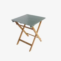 Tuintafel van hout met 2 opklapbare stoelen