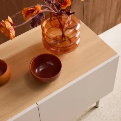TV-meubel 4 deuren metaal en houtdecor 180cm