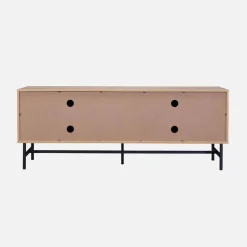 TV-meubel, gegroefd houtkleurig decor, Bazalt