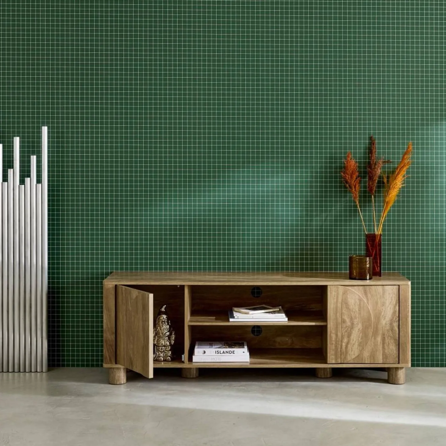 TV-meubel houtdecor 2 omkeerbare deuren