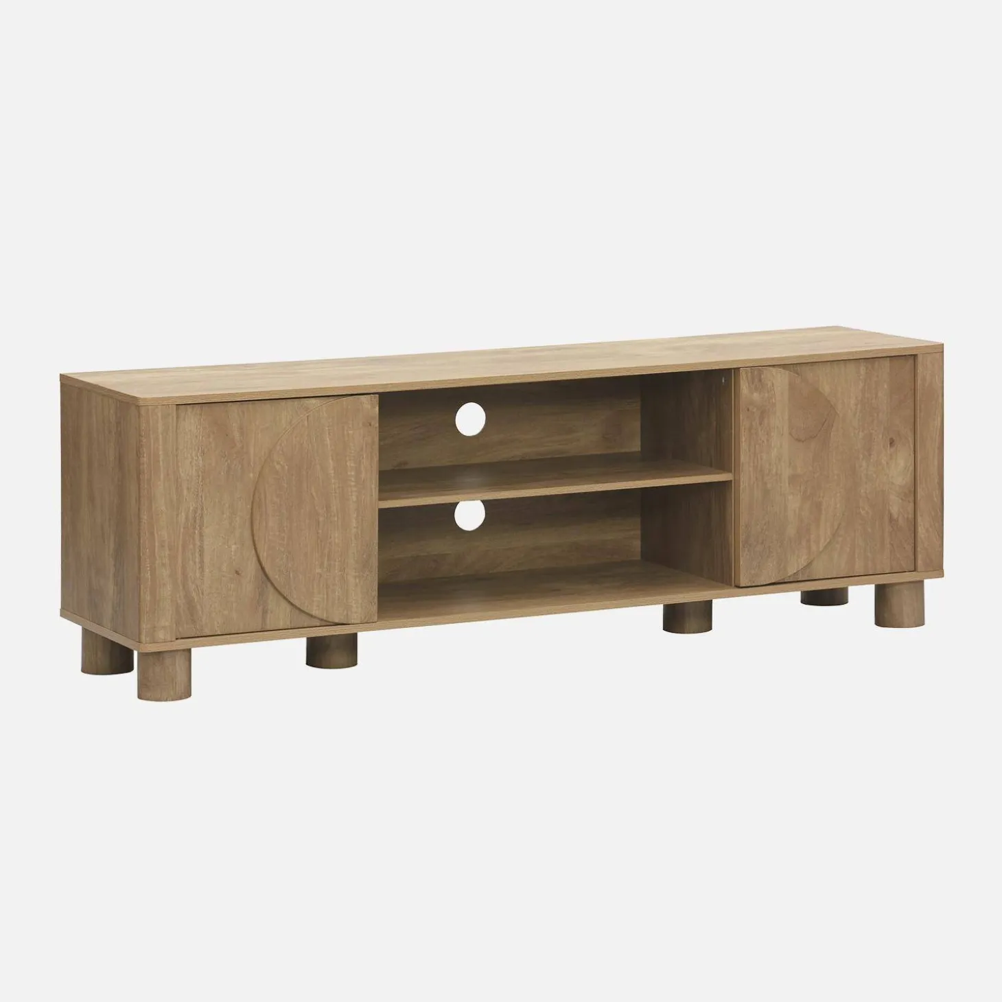TV-meubel houtdecor 2 omkeerbare deuren