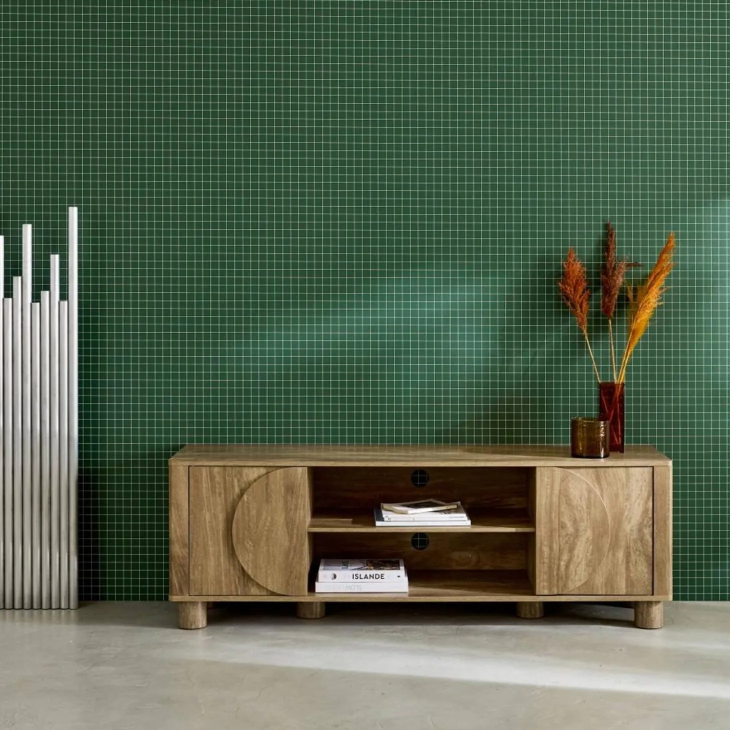 TV-meubel houtdecor 2 omkeerbare deuren