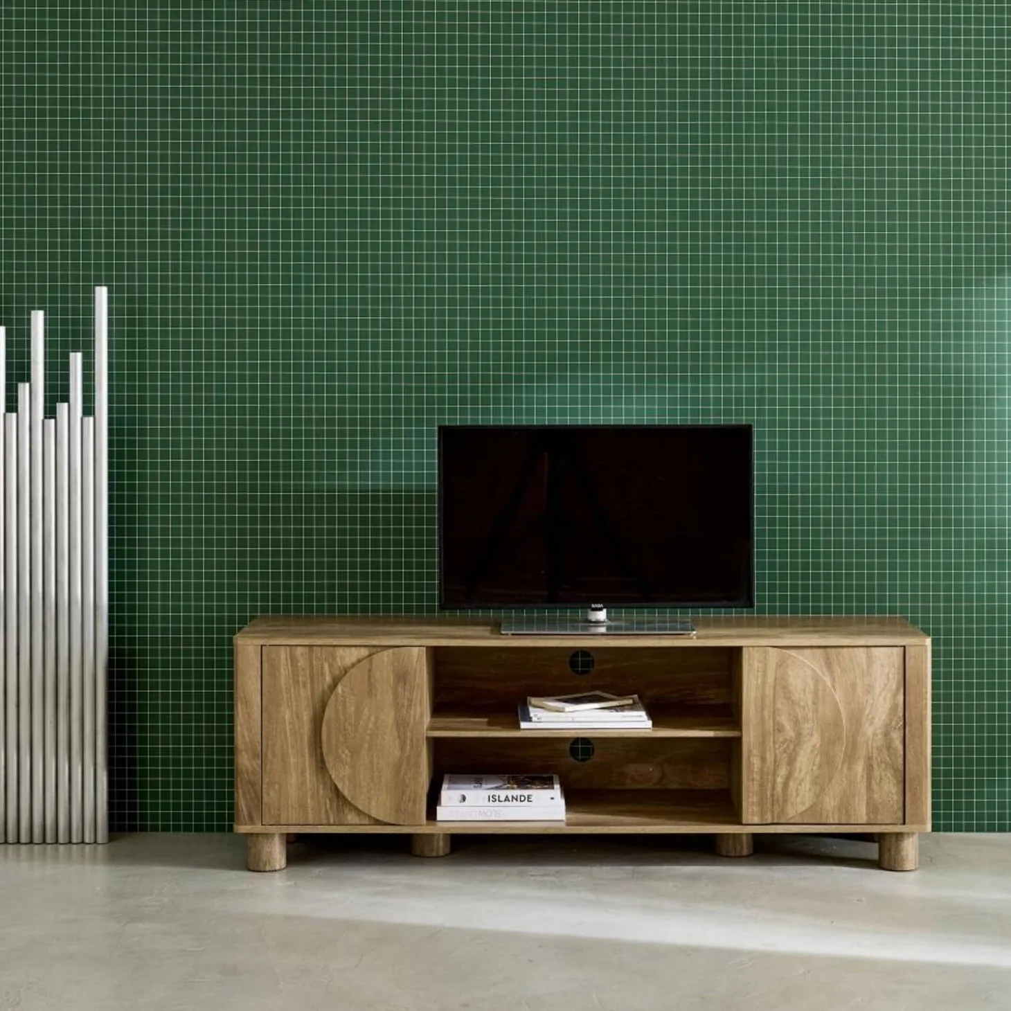 TV-meubel houtdecor 2 omkeerbare deuren