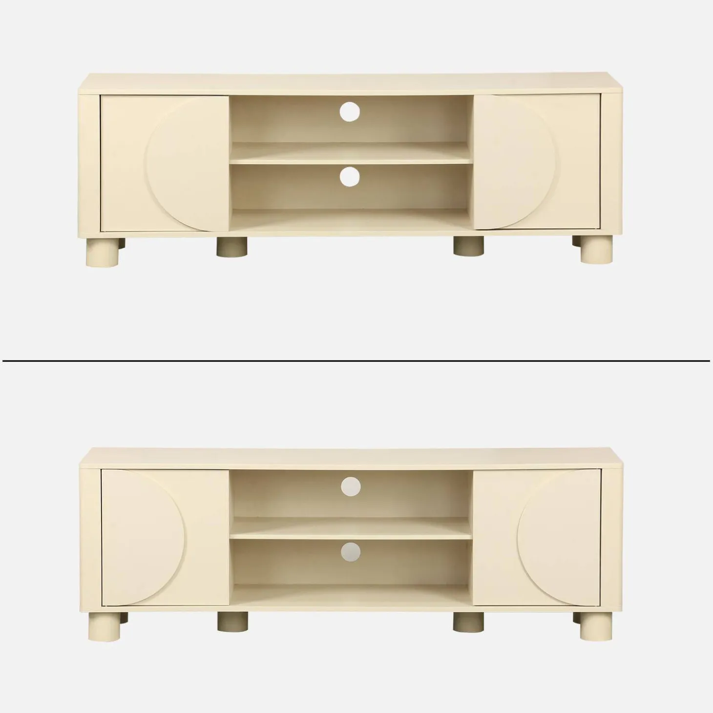 TV-meubel houtdecor 2 omkeerbare deuren