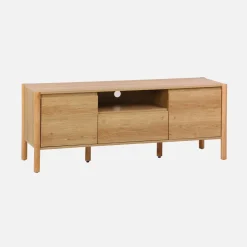 TV-meubel houteffect 2 deuren 1 lade 140cm