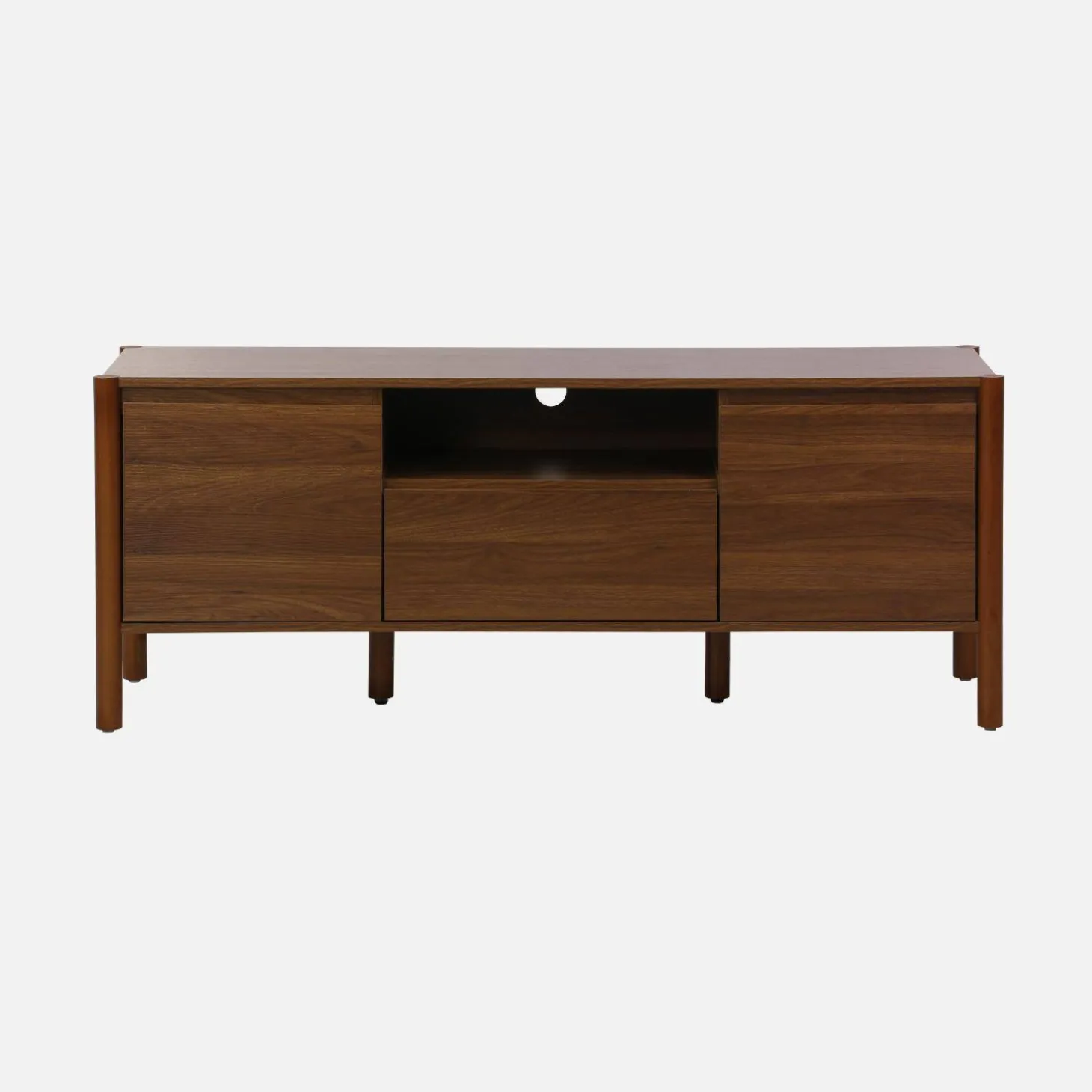 TV-meubel houteffect 2 deuren 1 lade 140cm