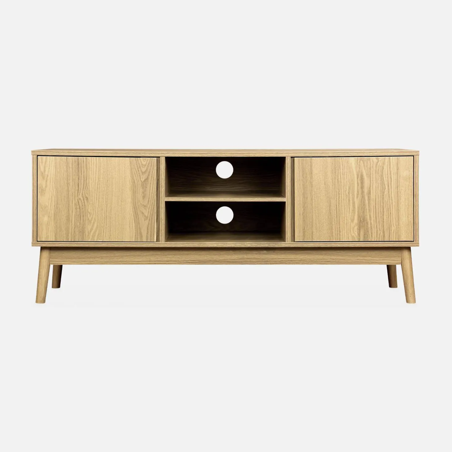 TV-meubel met houteffect 2 deuren 120 cm