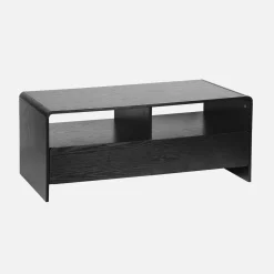 TV-meubel met 2 laden en 2 legplanken, afgerond houteffect