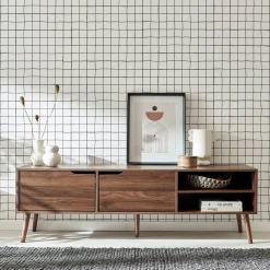 TV-meubel, notenhout decor, 2 deuren, 160cm