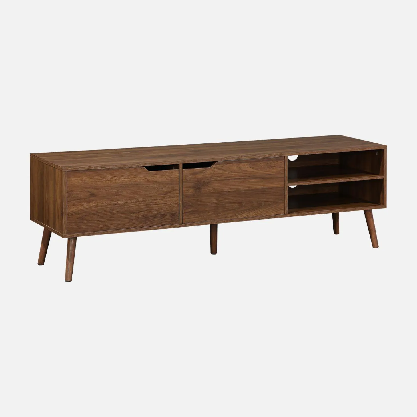TV-meubel, notenhout decor, 2 deuren, 160cm