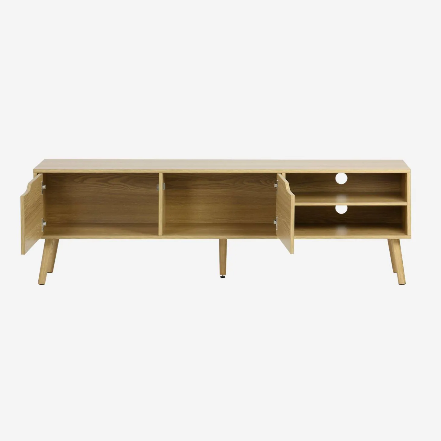 TV-meubel, notenhout decor, 2 deuren, 160cm