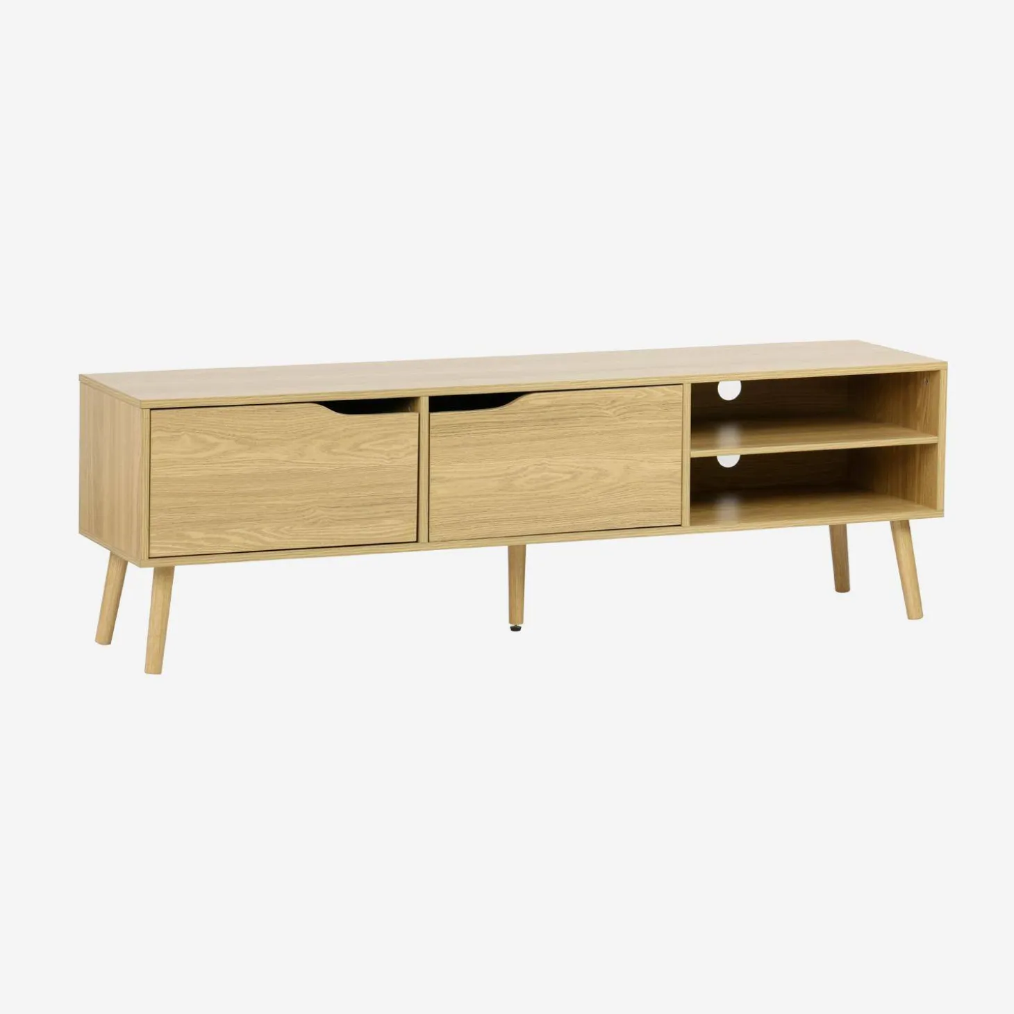 TV-meubel, notenhout decor, 2 deuren, 160cm