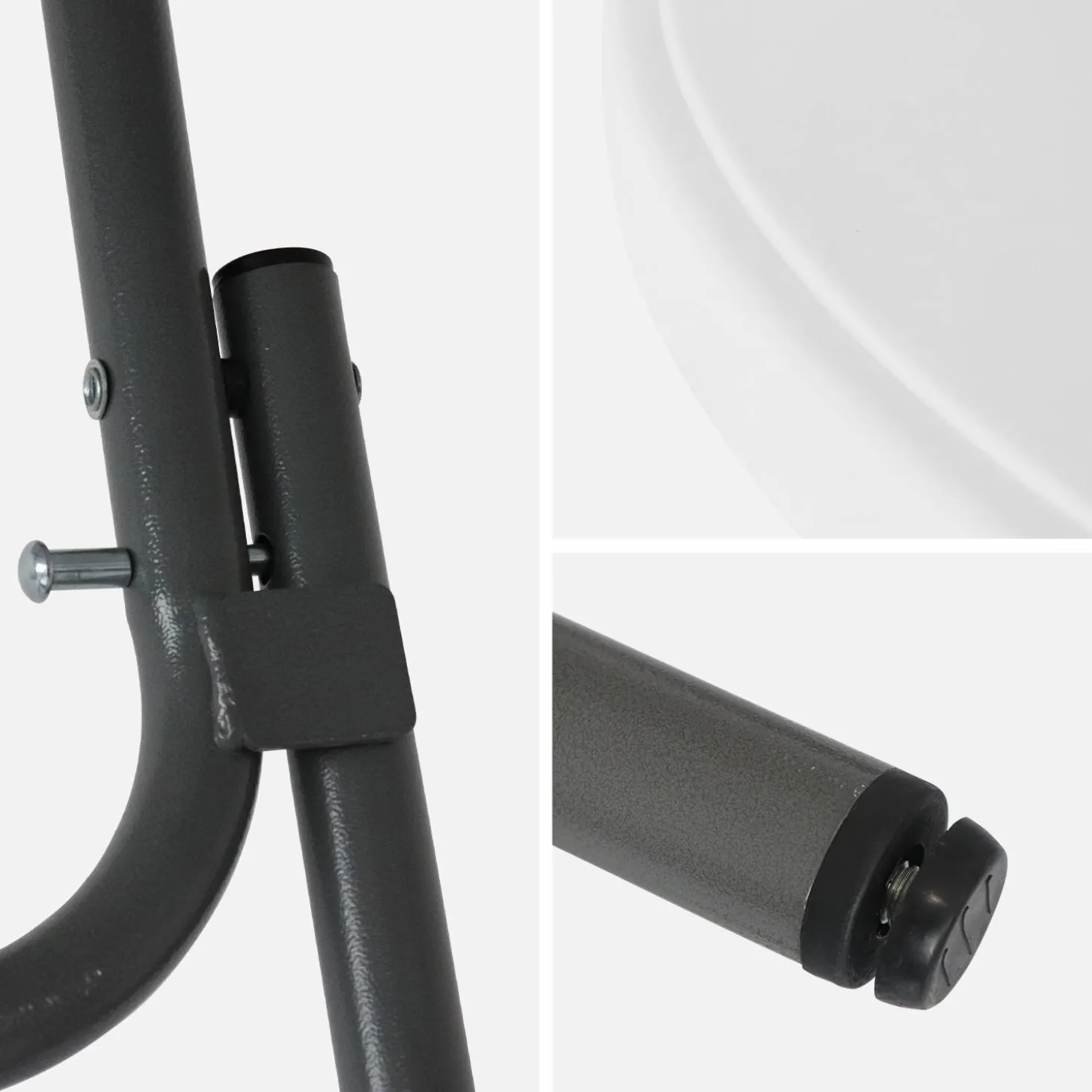 Twee opvouwbare statafels Ø80cm + met hoes - Gala
