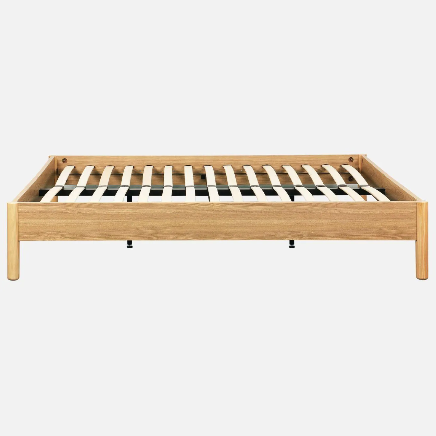 Tweepersoonsbed met lattenbodem 160x200cm houtdecor